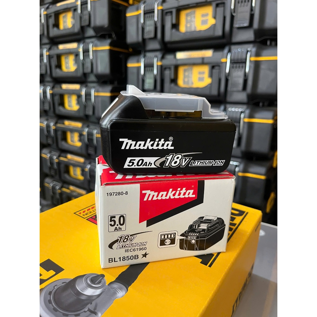 Bộ sạc pin Makita 14.4V-18V DC18SD 194534-4 BL1850B (197280-8 Hàng chính hãng bảo hành