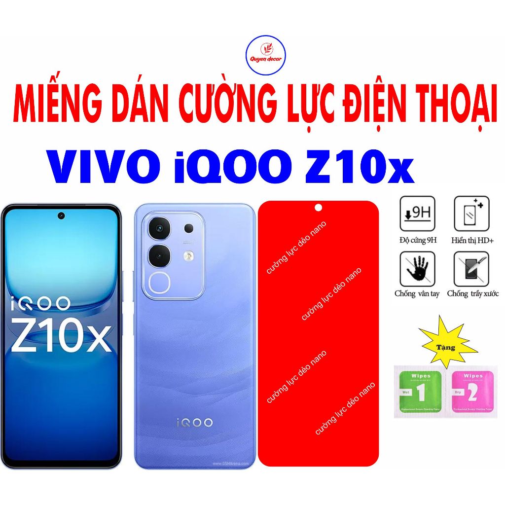 Cường lực dẻo cho điện thoại VIVO iQOO Z10x