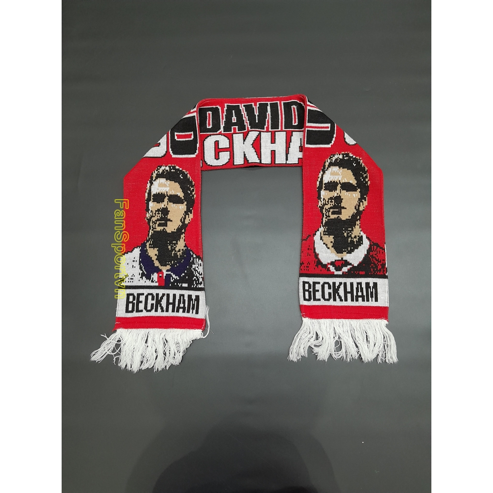 Khăn choàng cổ David Beckham England Manchester United Real Madrid AC Milan scarf quà tặng sinh nhật