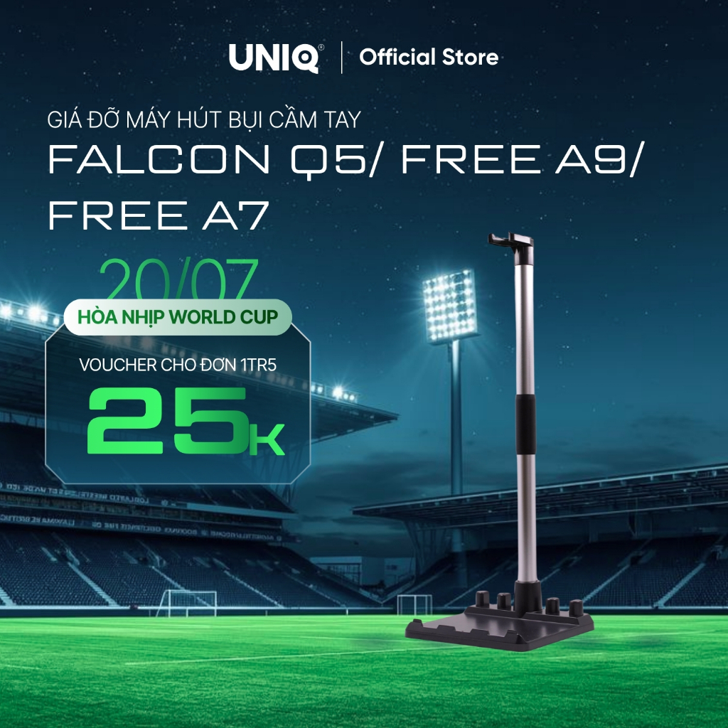 Giá Đỡ Máy Hút Bụi Cầm Tay Không Dây UNIQ Free A7/Free A7 Ultra/Falcon Q5/Flex X7/A9 tháo lắp gọn gà