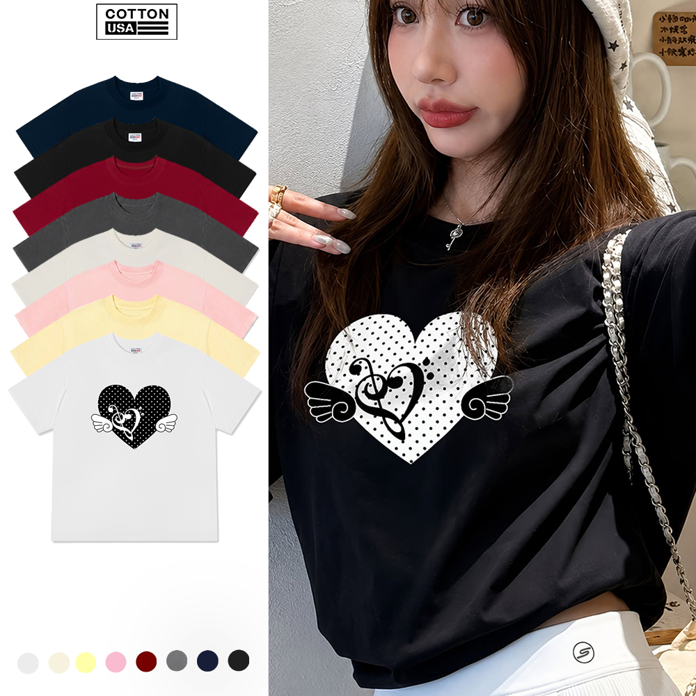 Áo Thun Relaxed Fit CottonUSA Vietnam "Dotty Mood Love" - PT0125PT
