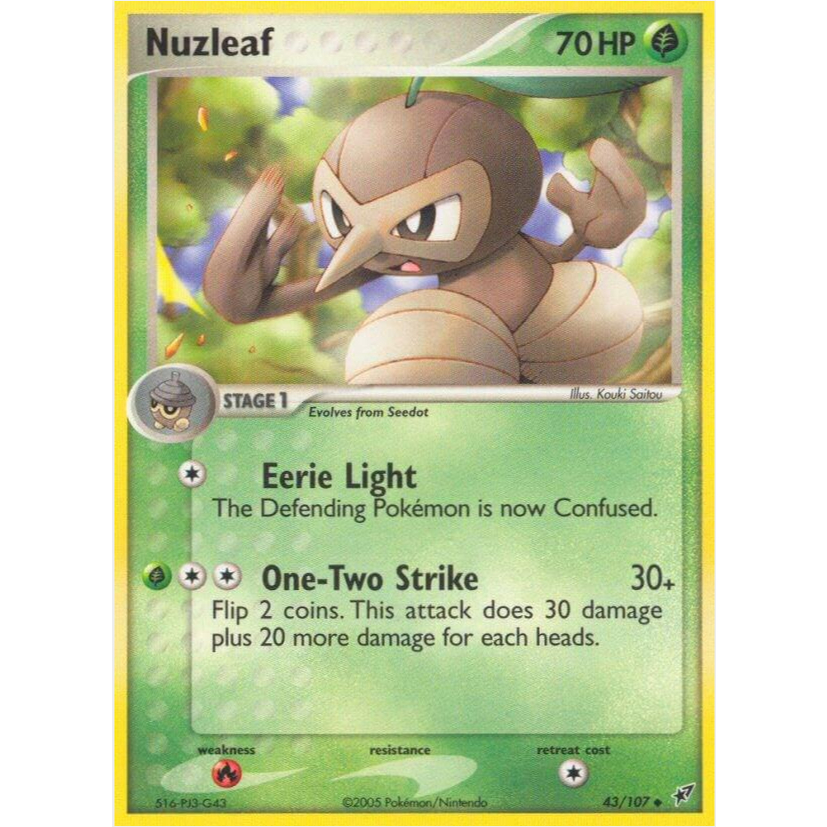 [Thẻ bài Pokemon TCG] Nuzleaf 43/107 Uncommon
