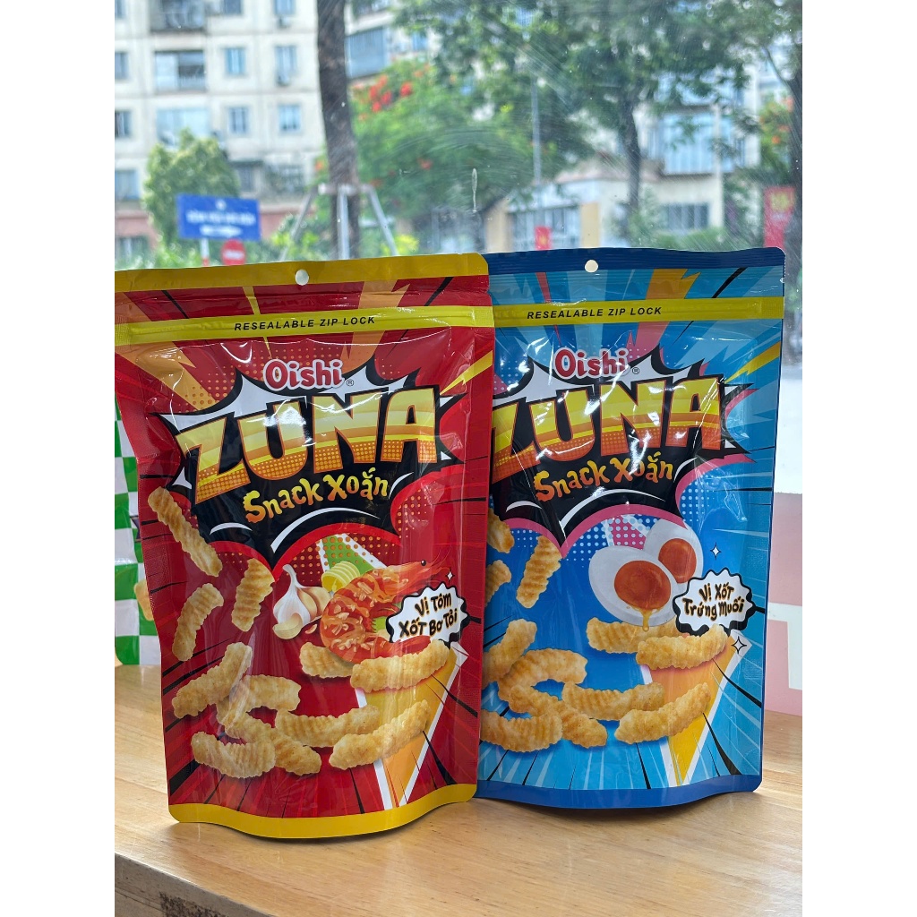 Snack Xoắn ZUNA Oishi 65gr - Túi Zip [NEW]