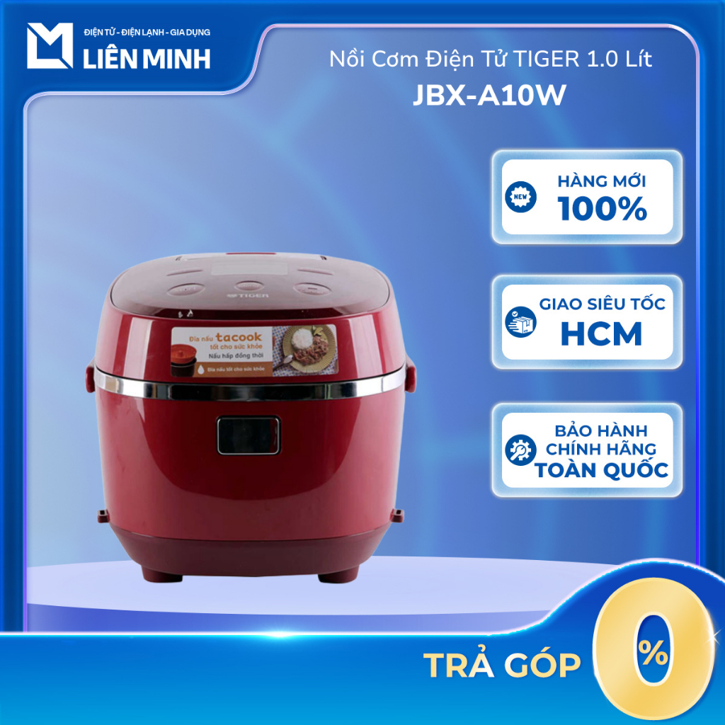 JBX-A10W | Nồi Cơm Điện Tử TIGER 1.0 Lít JBX-A10W - Bảo Hành Chính Hãng