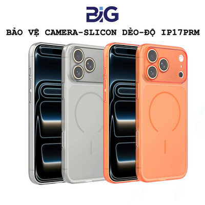 Ốp Lưng Silicon Nhám Cao Cấp-Hỗ Trợ Sạc Không Dây- Không Ố Vàng-Bảo Vệ Full Camera từ12-17PRM