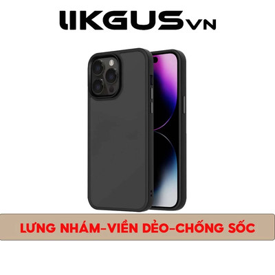 Ốp Lưng Nhám Chống Vân Chính Hãng LIKGUSVN Dùng Cho IP11->16Promax  Viền Dẻo TPU Chống Sốc Độ Cao 2M