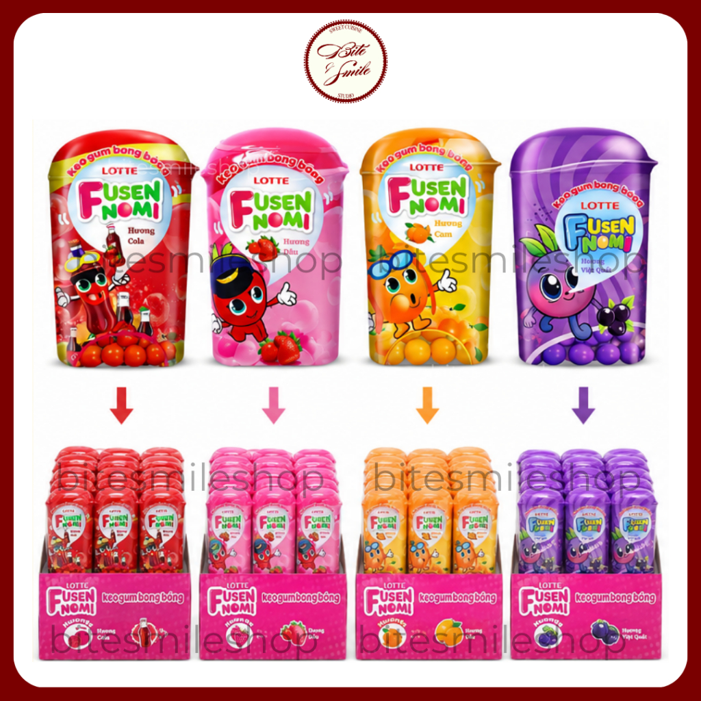 Kẹo Sing Gum Xylitol Fusen Nomi  - Kẹo Cao Su Hàn Quốc (Lốc 25 Hủ)