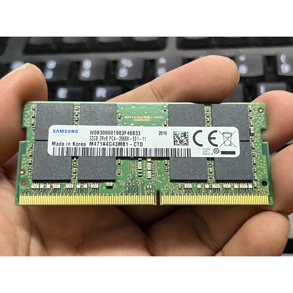 bán ram laptop samsung DDR4 32GB 2666 hàng cũ zin bóc máy chính hãng