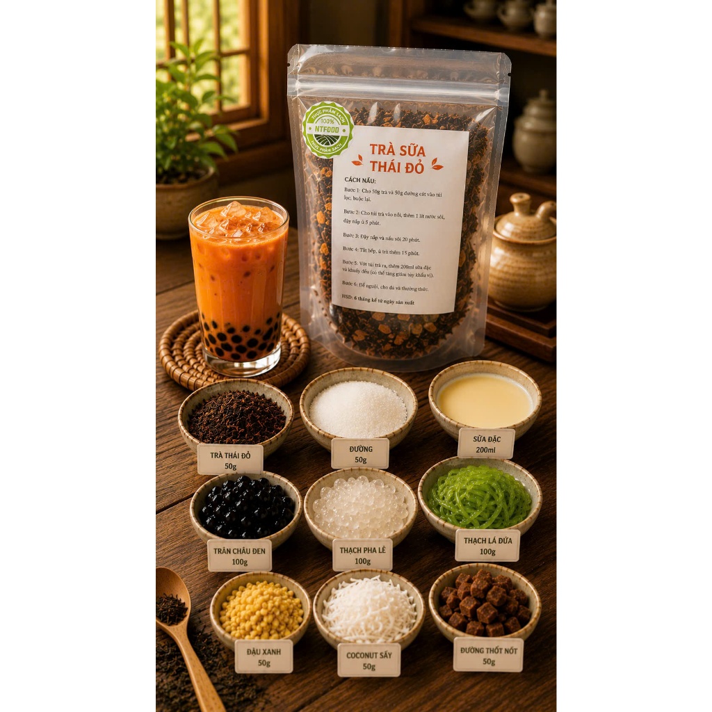 Sét Trà Sữa nấu 7-9 lý , nấu là mê NTFOOD