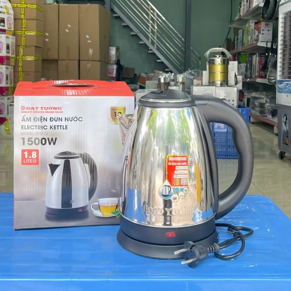 Ấm Siêu Tốc Đạt Tường DTST-02 chuẩn cao cấp, Ấm Đun Nước Đạt Tường Inox 304 Cách Nhiệt Tốt. Dung tíc