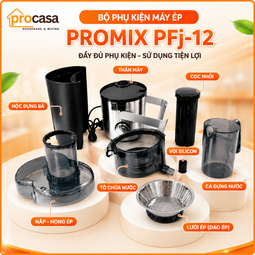 Phụ kiện Máy ép nhanh Promix PFJ-12 - Chính hãng ( KHÔNG DÙNG CHO MÁY KHÁC)