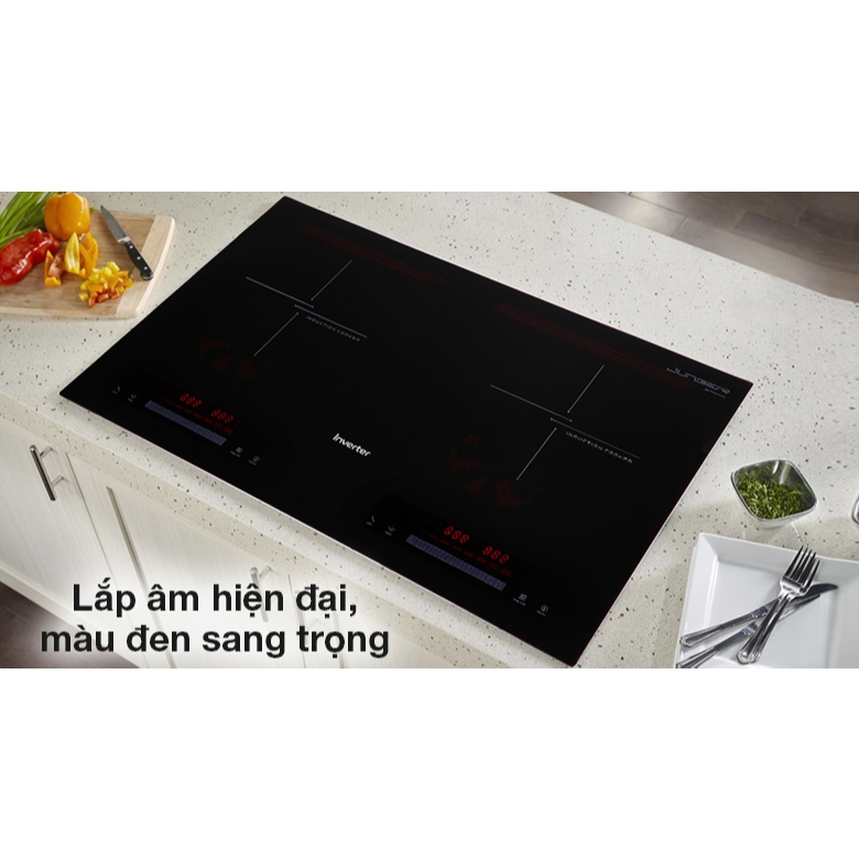 Bếp từ đôi Junger CEJ-201-II - Đen, 71cm x 43.5cm, 4000W, Thái Lan