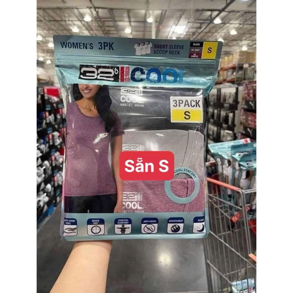 SET 3 ÁO 32*Degrees COOL (săn sale Costco Mỹ)