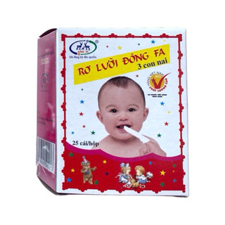 Rơ lưỡi Đông Fa 3 con nai, gạc rơ lưỡi vệ sinh răng miệng cho bé sơ sinh