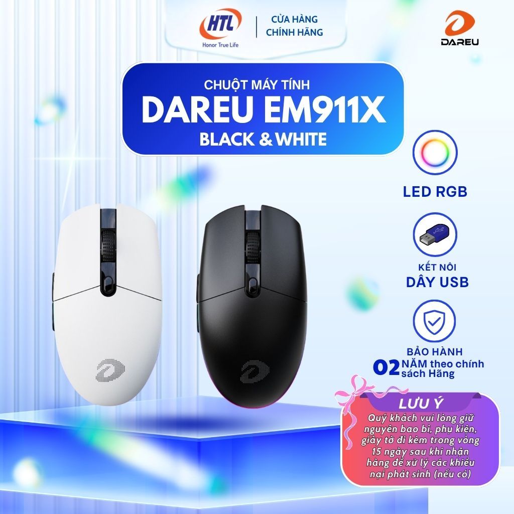 Chuột máy tính DAREU EM911 (HÀNG CHÍNH HÃNG)