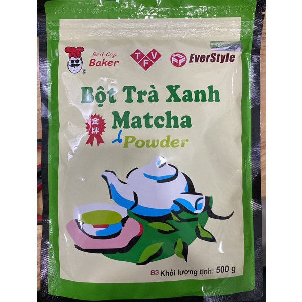 Bột Matcha Mũ Đỏ Đài Loan túi 500g
