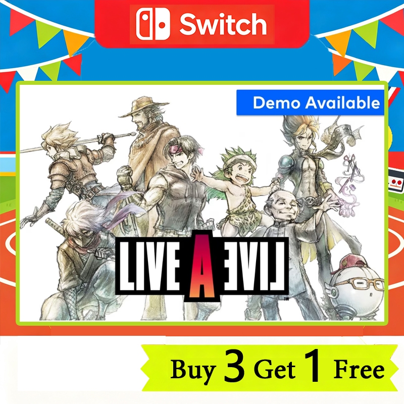 LIVE A LIVE Nintendo Switch Game Mua 3 Tặng 1