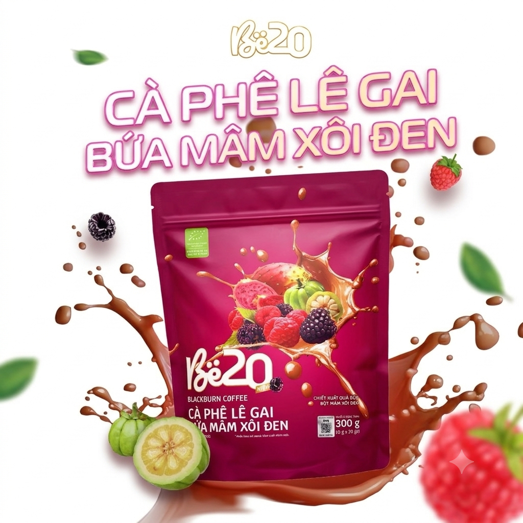 Cà phê bứa mâm xôi Be20 CHÍNH HÃNG Blackburn Coffee