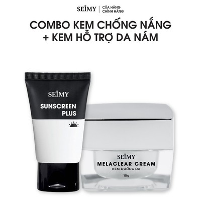 Combo Kem Hỗ Trợ Da Nám Và Kem Chống Nắng Seimy