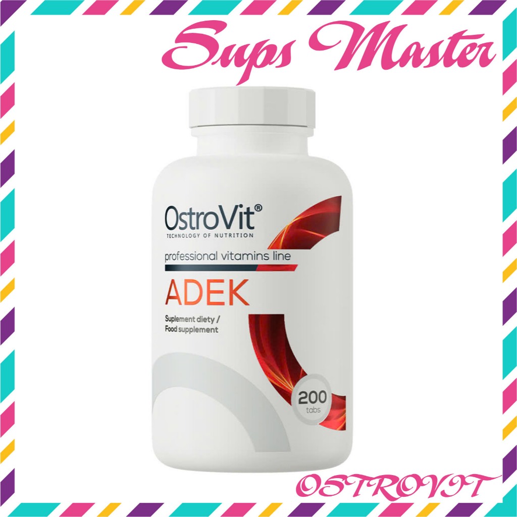 Viên Uống OstroVit ADEK 200 Viên - Bổ Sung Vitamin A D E K, 200 Lần Dùng