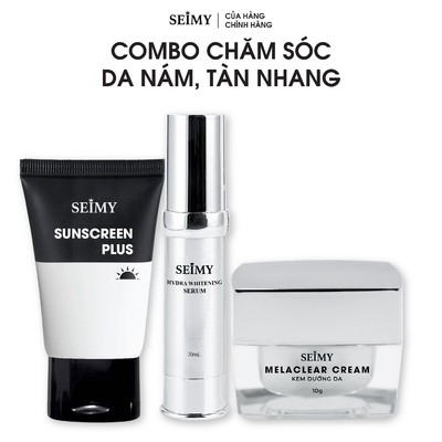 Combo Chăm Sóc Da Nám Tàn Nhang Seimy Cơ Bản 3 Bước
