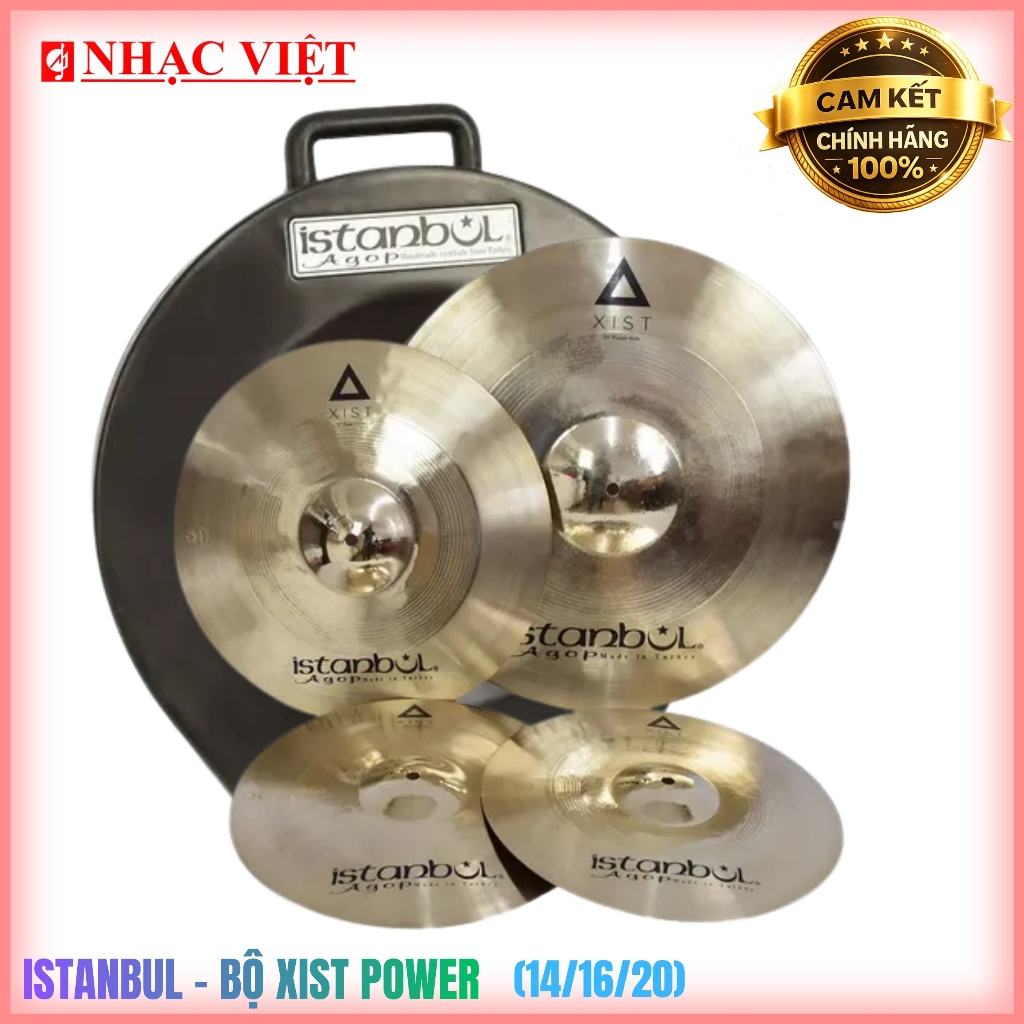 [Chính Hãng] Bộ lá Cymbal nhà hãng ISTANBUL - XIST POWER (14/16/20)