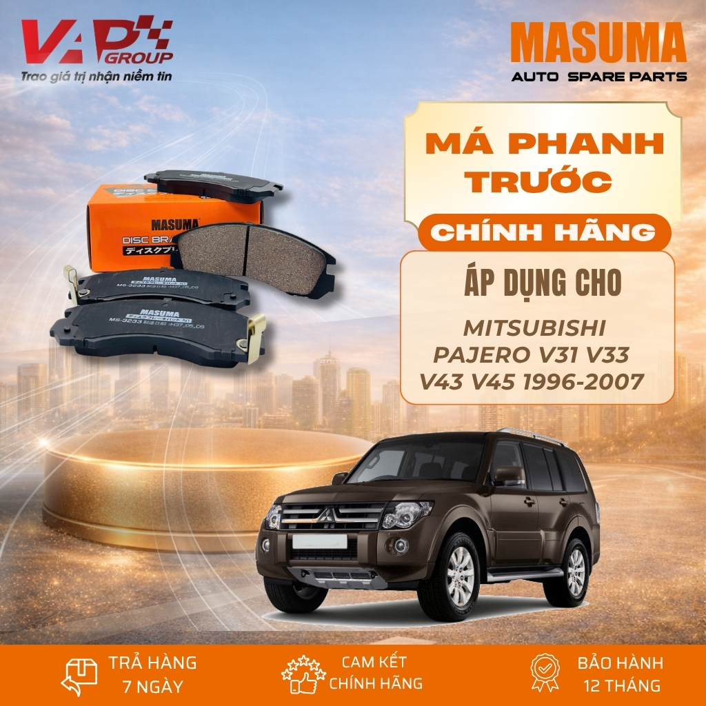 Má Phanh Trước Mitsubishi Pajero V31 V33 V43 V45
