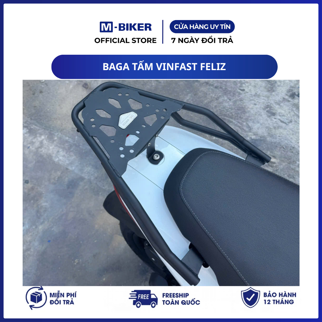 Baga Feliz Dạng Tấm, baga vinfast feliz đơn dạng tấm | M-Biker