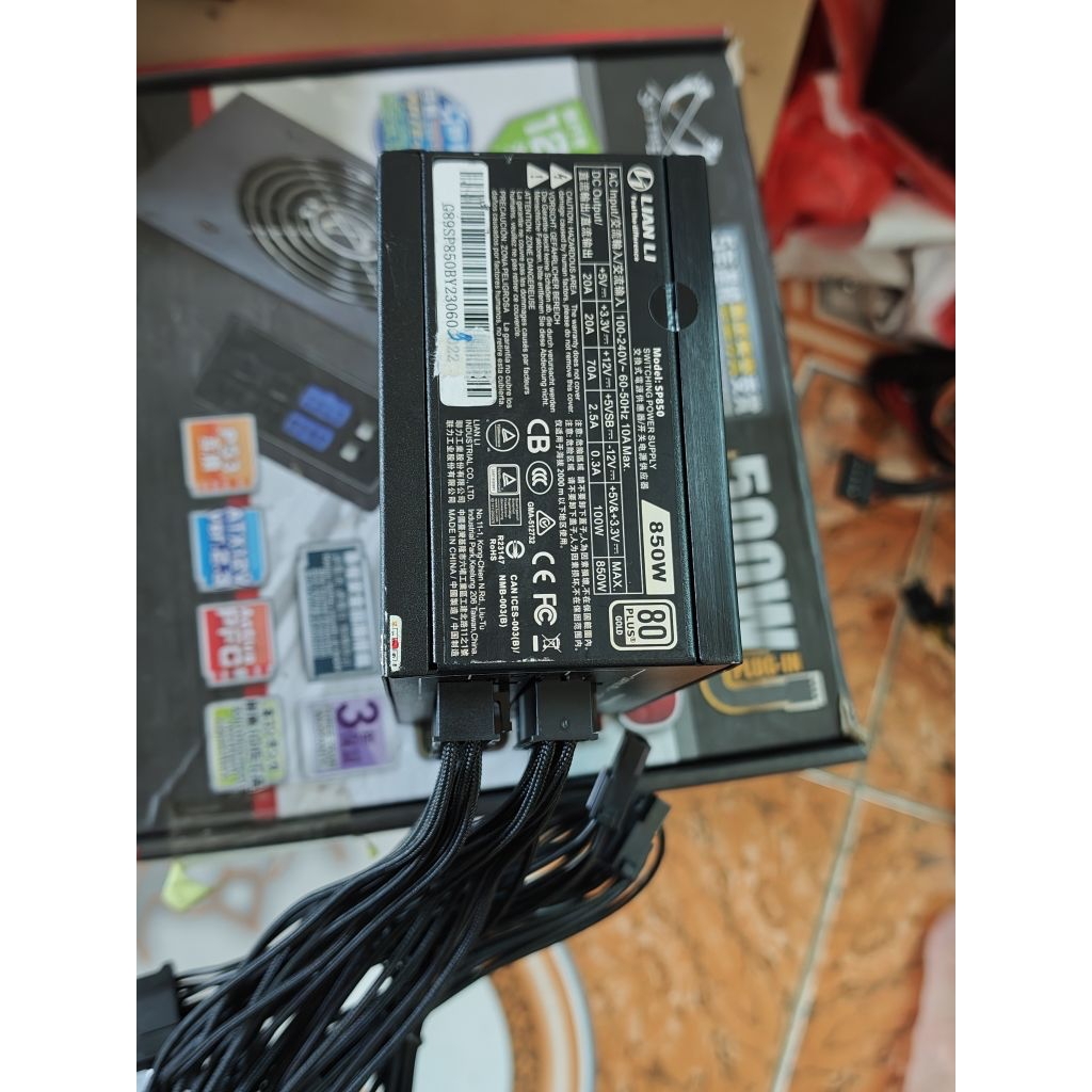 nguồn lian li 850w 80 plus gold