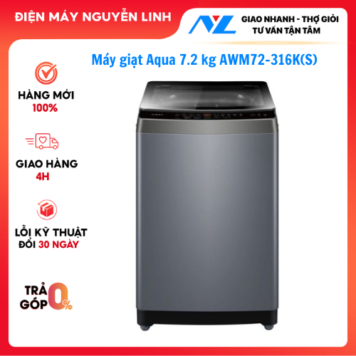 Máy giặt Aqua 7.2 kg AWM72-316K(S)