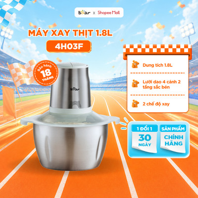 Máy Xay Thịt Bear Máy Xay Thịt Đa Năng Xay Nhanh Xay Nhuyễn Thịt Cá 4 Lưỡi Dao CH-4H03F