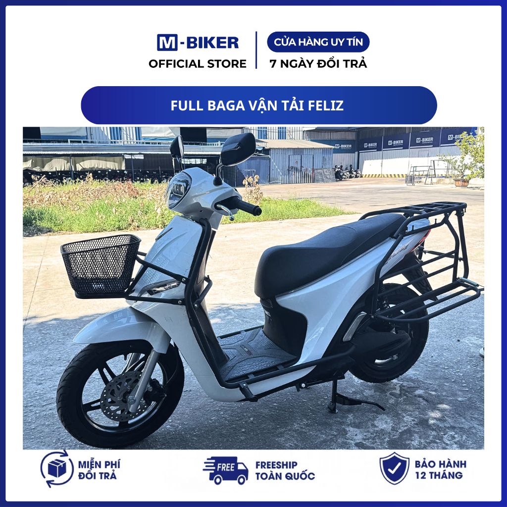 Baga Vận Tải Vinfast Feliz, baga chở hàng feliz | M-Biker