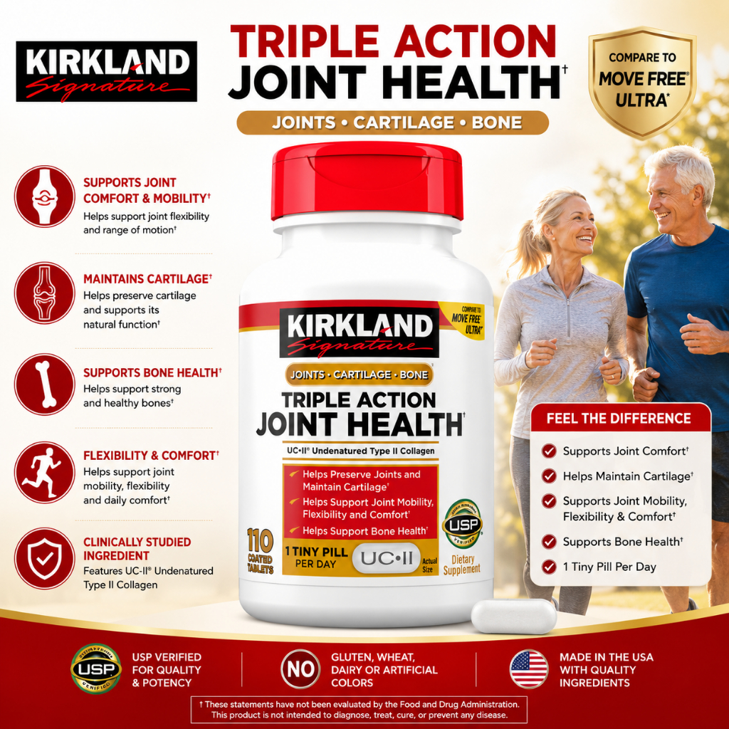 Triple Action Joint Health Kirkland  110 viên