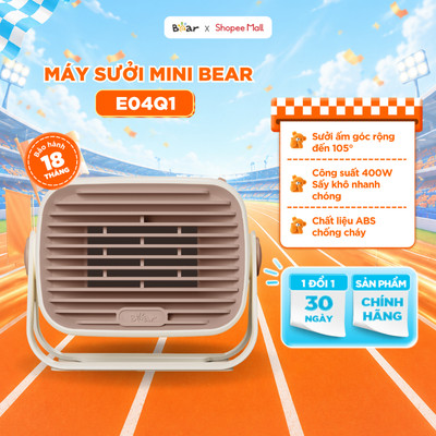 Quạt Sưởi Gốm Mini Bear Để Bàn Máy Sưởi Sửi Ấm Mini Làm Ấm Tay, Chân, Bàn Làm Việc, Giường Cho Em Bé DNQ-E04Q1