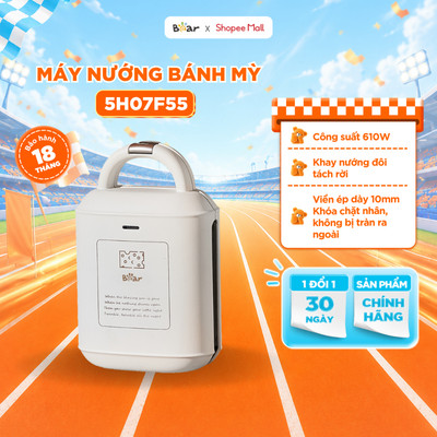 Máy Nướng Bánh Mì Sandwich BEAR Máy Nướng Crepe Waffle Rán Trứng Xúc Xích Máy Nướng Bánh Mini Công Suất Lớn SMA-5H07F55