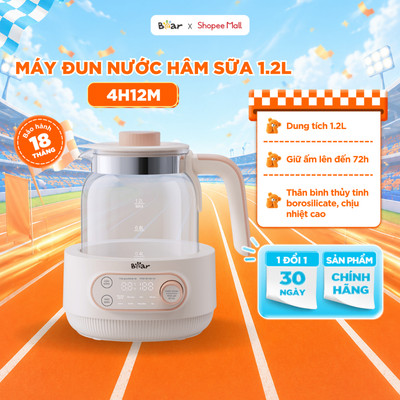 Máy Đun Nước Pha Sữa BEAR 1.2L Bình Đun Nước Hâm Sữa Bình Đun Giữ Nhiệt Cho Mẹ Máy Hâm Sữa Cho Bé Phiên Bản Mới WW-4H12M
