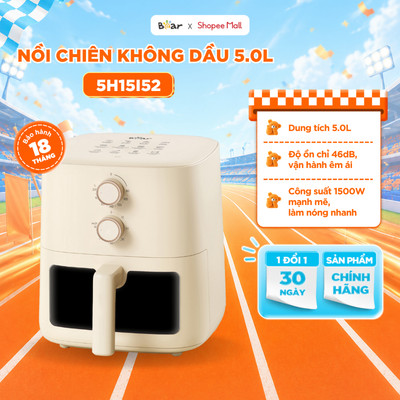 Nồi Chiên Không Dầu BEAR 5L Lò Nướng Chiên Hơi Nước Chiên Lò Chiên Không Dầu Nướng Bánh AF-5H15I52