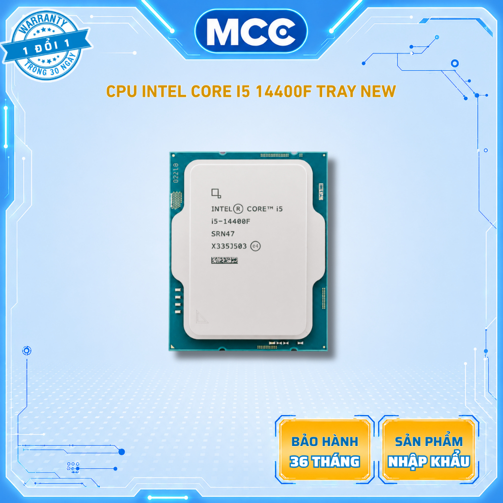 CPU Intel core i5 14400F Tray NEW ( Full VAT )