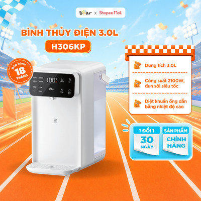 [MỚI] Bình Thủy Điện Bear 3L WDS-H306KP Bình Đun Nước Nóng Trực Tiếp Chuẩn Nhiệt 13 Mức Nhiệt Tùy Chỉnh Pha Trà Pha Sữa