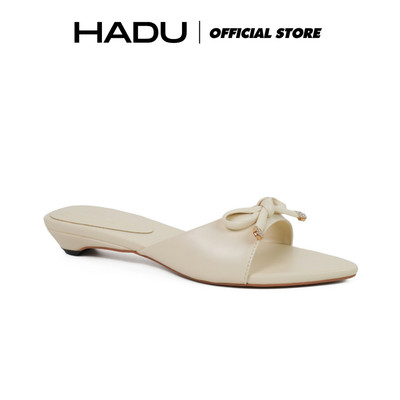 Guốc Nữ Nơ 3P Mũi Nhọn SHU SHU Chất Da Cao Cấp KATIFA K303D Dép Nữ Tiểu Thư Sang Chảnh BH 6T