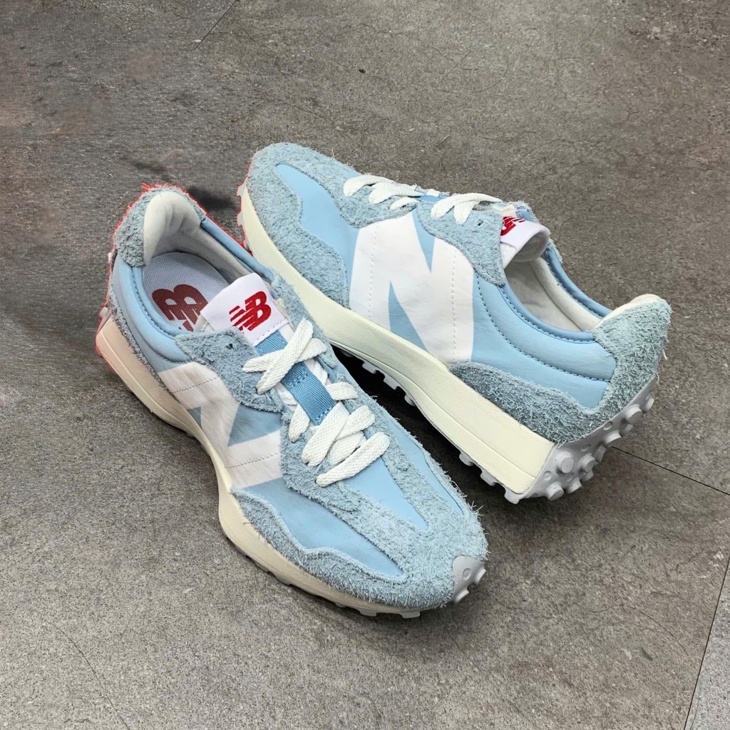 Giày New Balance 327 White Blue Suede - U327LL