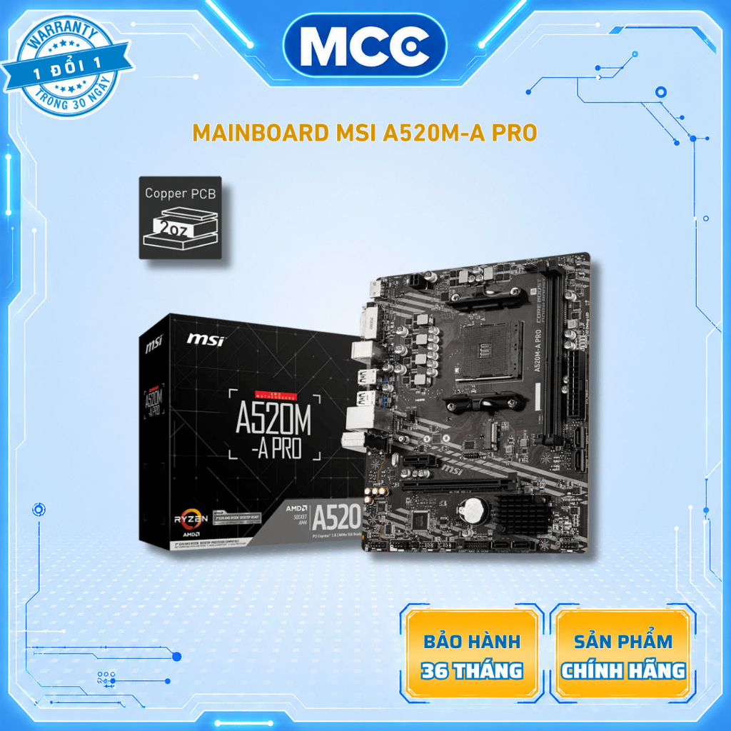 Mainboard MSI A520M-A PRO
