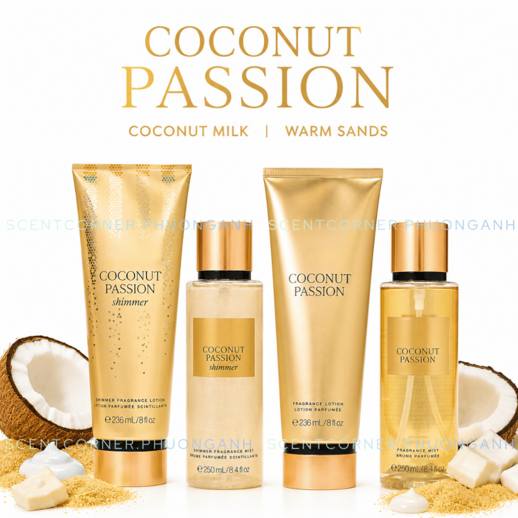 COCONUT PASSION | Bộ sản phẩm Body Mist - Lotion