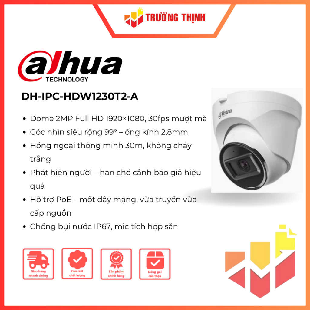 Camera Dahua DH-IPC-HDW1230T2-A