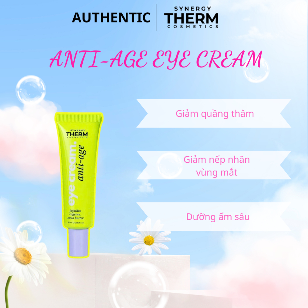 Synergy Therm Anti-Age Eye Cream: Đánh Tan Quầng Thâm Và Nếp Nhăn Vùng Mắt