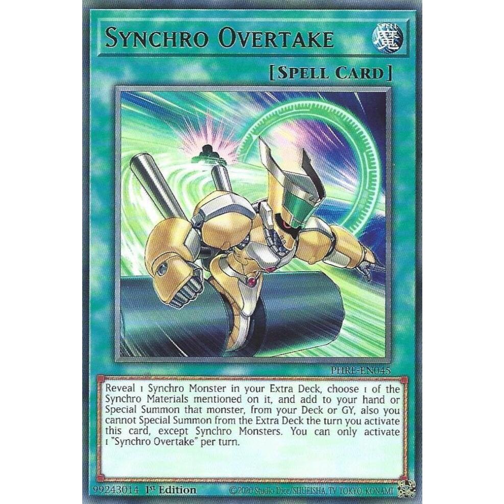 Thẻ Bài Yugioh PHRE-EN045 - Synchro Overtake - Spell - Rare