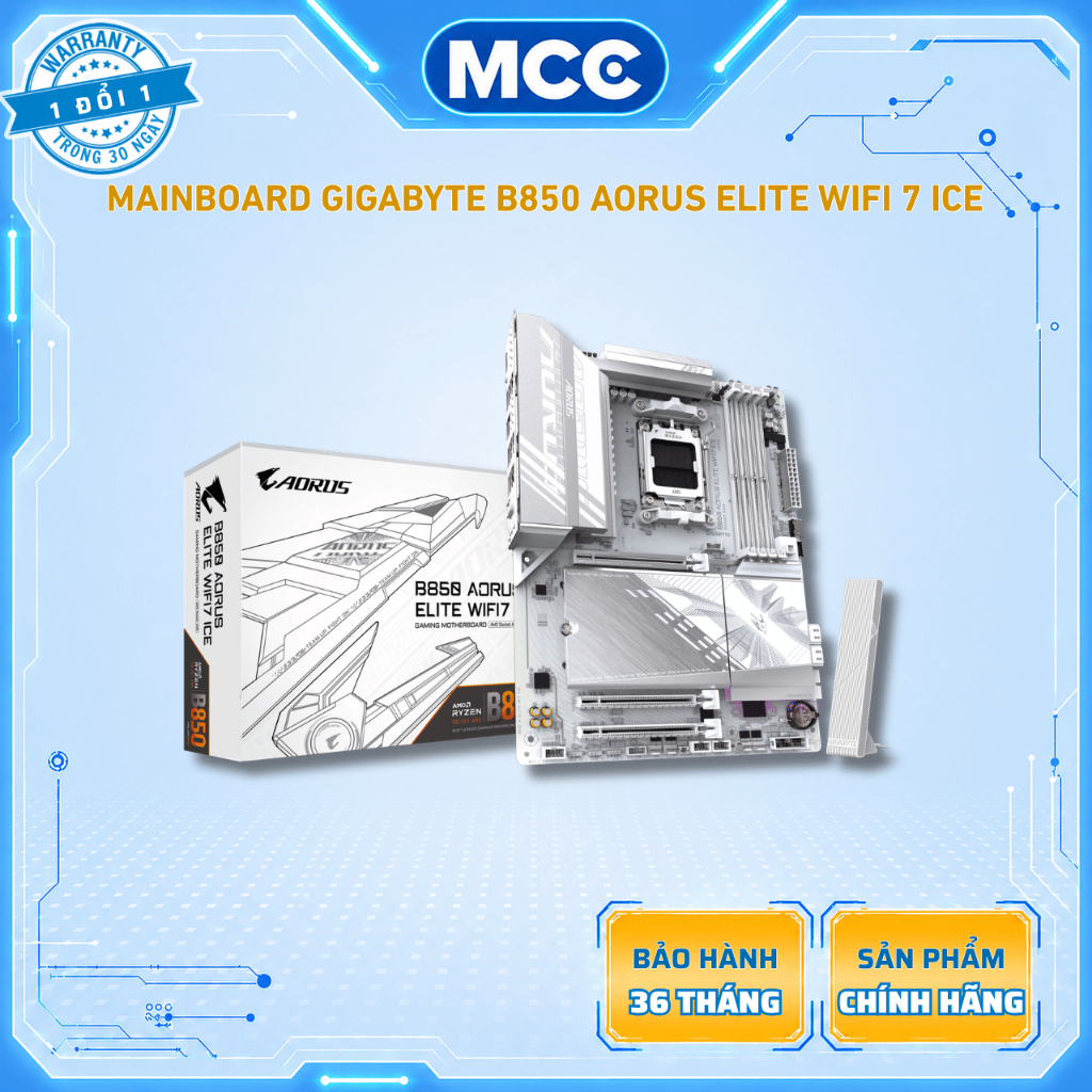 Mainboard Gigabyte B850 AORUS Elite WiFi 7 ICE