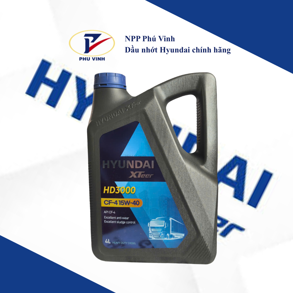 Dầu Động Cơ Diesel Hyundai XTeer HD 3000 CF-4 15W-40 4L