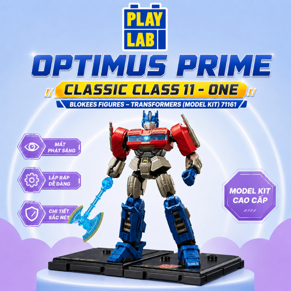 Blokees Figures – Transformers (Model Kit) 71161 – Classic Class 11 - ONE - Optimus Prime
