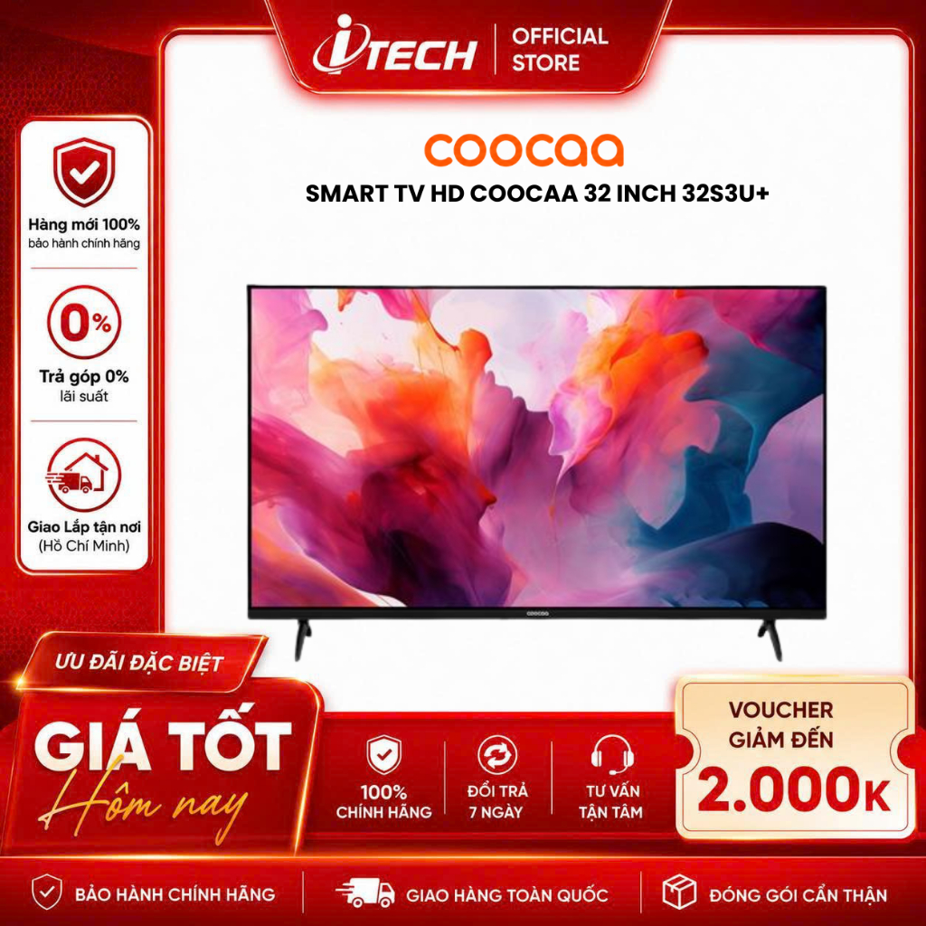 32S3U+ - Smart Tivi HD COOCAA 32 inch 32S3U+ - Hàng Chính Hãng